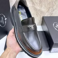 Cheap Prada Leather Shoes For Men #1330378 Replica Wholesale [$155.00 USD] [ITEM#1330378] on Replica Prada Leather Shoes