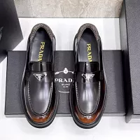 Cheap Prada Leather Shoes For Men #1330378 Replica Wholesale [$155.00 USD] [ITEM#1330378] on Replica Prada Leather Shoes