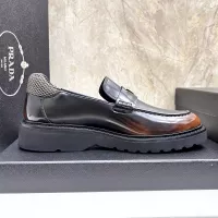 Cheap Prada Leather Shoes For Men #1330378 Replica Wholesale [$155.00 USD] [ITEM#1330378] on Replica Prada Leather Shoes