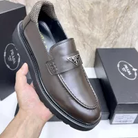 Cheap Prada Leather Shoes For Men #1330380 Replica Wholesale [$155.00 USD] [ITEM#1330380] on Replica Prada Leather Shoes