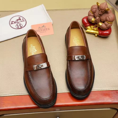Cheap Hermes Leather Shoes For Men #1330756 Replica Wholesale [$85.00 USD] [ITEM#1330756] on Replica Hermes Leather Shoes