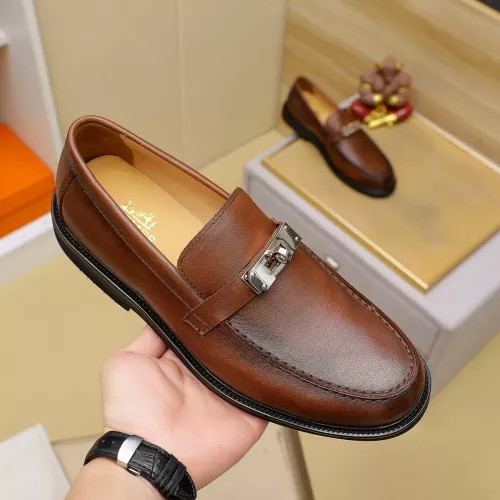 Cheap Hermes Leather Shoes For Men #1330756 Replica Wholesale [$85.00 USD] [ITEM#1330756] on Replica Hermes Leather Shoes
