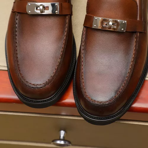 Cheap Hermes Leather Shoes For Men #1330756 Replica Wholesale [$85.00 USD] [ITEM#1330756] on Replica Hermes Leather Shoes