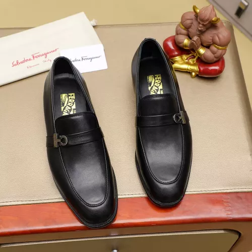 Cheap Salvatore Ferragamo Leather Shoes For Men #1330776 Replica Wholesale [$85.00 USD] [ITEM#1330776] on Replica Salvatore Ferragamo Leather Shoes