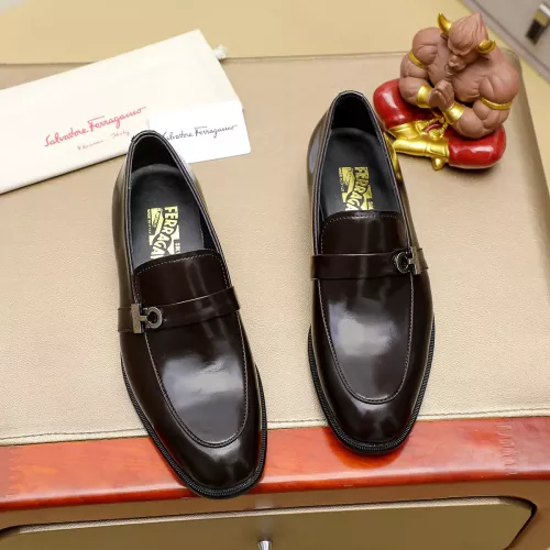 Cheap Salvatore Ferragamo Leather Shoes For Men #1330779 Replica Wholesale [$85.00 USD] [ITEM#1330779] on Replica Salvatore Ferragamo Leather Shoes