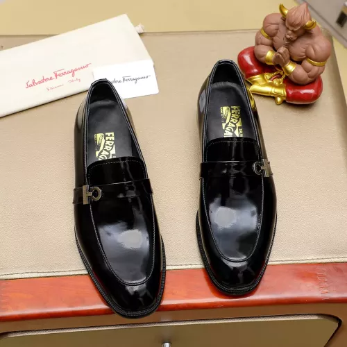Cheap Salvatore Ferragamo Leather Shoes For Men #1330780 Replica Wholesale [$85.00 USD] [ITEM#1330780] on Replica Salvatore Ferragamo Leather Shoes