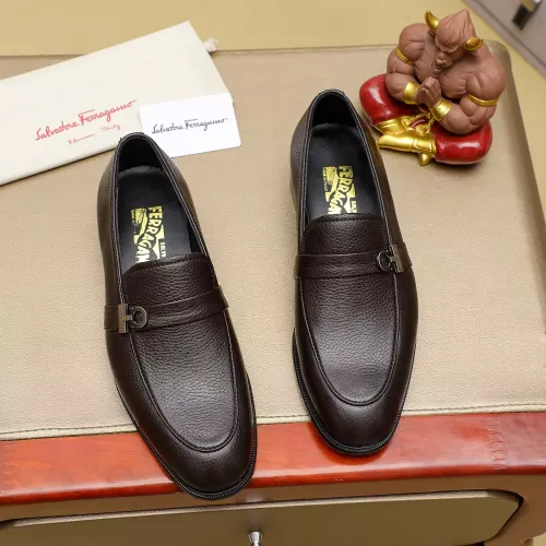 Cheap Salvatore Ferragamo Leather Shoes For Men #1330781 Replica Wholesale [$85.00 USD] [ITEM#1330781] on Replica Salvatore Ferragamo Leather Shoes