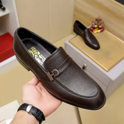 Cheap Salvatore Ferragamo Leather Shoes For Men #1330781 Replica Wholesale [$85.00 USD] [ITEM#1330781] on Replica Salvatore Ferragamo Leather Shoes