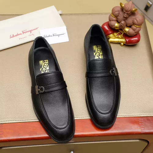 Cheap Salvatore Ferragamo Leather Shoes For Men #1330782 Replica Wholesale [$85.00 USD] [ITEM#1330782] on Replica Salvatore Ferragamo Leather Shoes