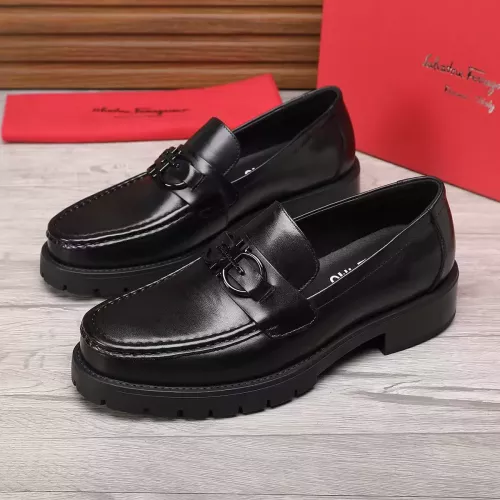 Cheap Salvatore Ferragamo Leather Shoes For Men #1330801 Replica Wholesale [$96.00 USD] [ITEM#1330801] on Replica Salvatore Ferragamo Leather Shoes