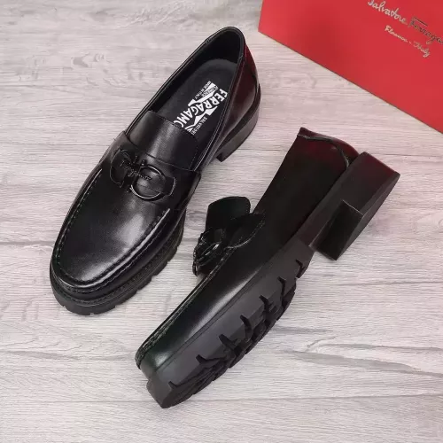 Cheap Salvatore Ferragamo Leather Shoes For Men #1330801 Replica Wholesale [$96.00 USD] [ITEM#1330801] on Replica Salvatore Ferragamo Leather Shoes