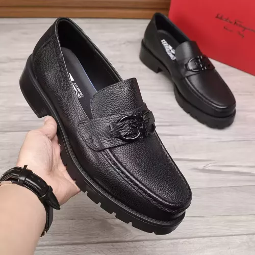 Cheap Salvatore Ferragamo Leather Shoes For Men #1330803 Replica Wholesale [$96.00 USD] [ITEM#1330803] on Replica Salvatore Ferragamo Leather Shoes