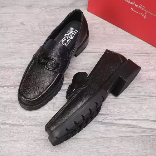 Cheap Salvatore Ferragamo Leather Shoes For Men #1330803 Replica Wholesale [$96.00 USD] [ITEM#1330803] on Replica Salvatore Ferragamo Leather Shoes