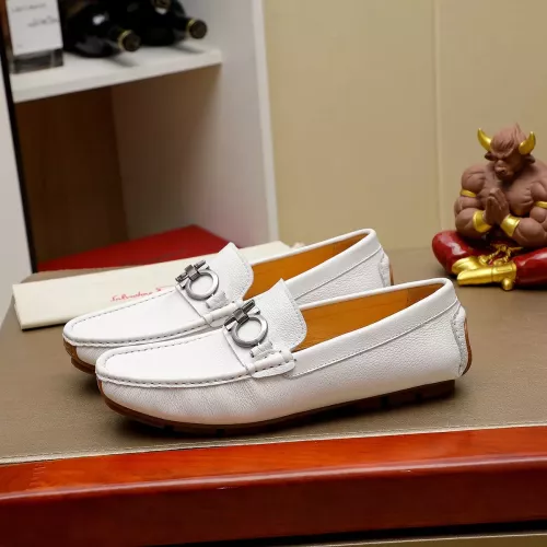 Cheap Salvatore Ferragamo Leather Shoes For Men #1330810 Replica Wholesale [$76.00 USD] [ITEM#1330810] on Replica Salvatore Ferragamo Leather Shoes