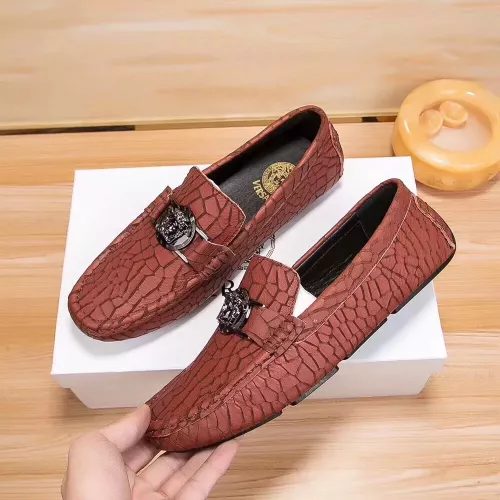 Cheap Versace Leather Shoes For Men #1330827 Replica Wholesale [$76.00 USD] [ITEM#1330827] on Replica Versace Leather Shoes