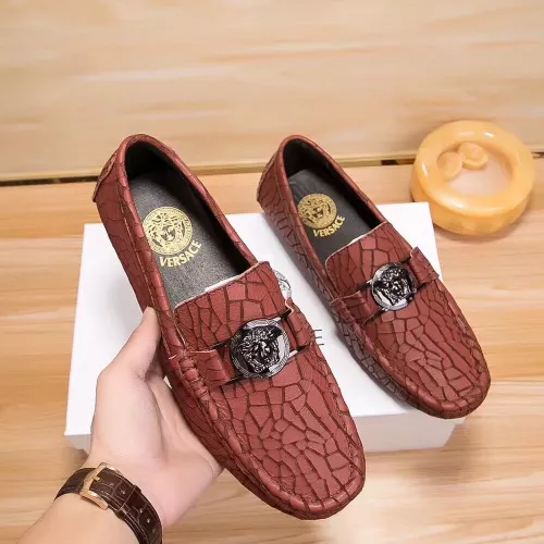 Cheap Versace Leather Shoes For Men #1330827 Replica Wholesale [$76.00 USD] [ITEM#1330827] on Replica Versace Leather Shoes