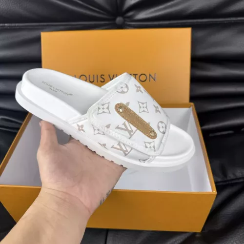 Cheap Louis Vuitton Slippers For Men #1330833 Replica Wholesale [$56.00 USD] [ITEM#1330833] on Replica Louis Vuitton Slippers