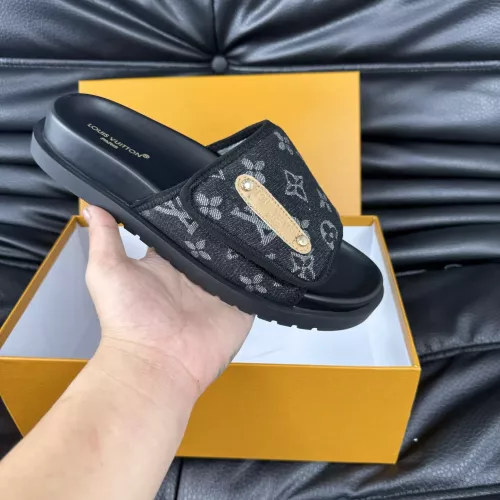 Cheap Louis Vuitton Slippers For Men #1330835 Replica Wholesale [$56.00 USD] [ITEM#1330835] on Replica Louis Vuitton Slippers