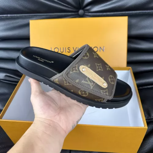 Cheap Louis Vuitton Slippers For Men #1330836 Replica Wholesale [$56.00 USD] [ITEM#1330836] on Replica Louis Vuitton Slippers