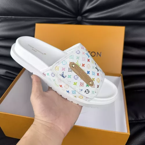 Cheap Louis Vuitton Slippers For Men #1330840 Replica Wholesale [$56.00 USD] [ITEM#1330840] on Replica Louis Vuitton Slippers