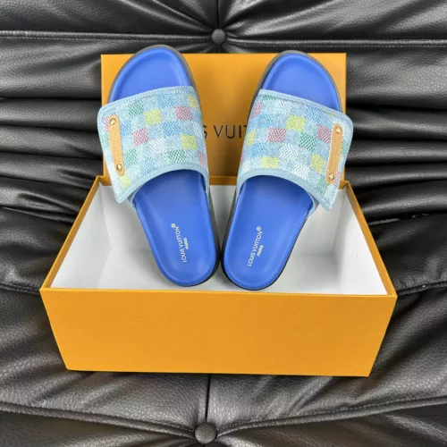Cheap Louis Vuitton Slippers For Men #1330843 Replica Wholesale [$56.00 USD] [ITEM#1330843] on Replica Louis Vuitton Slippers