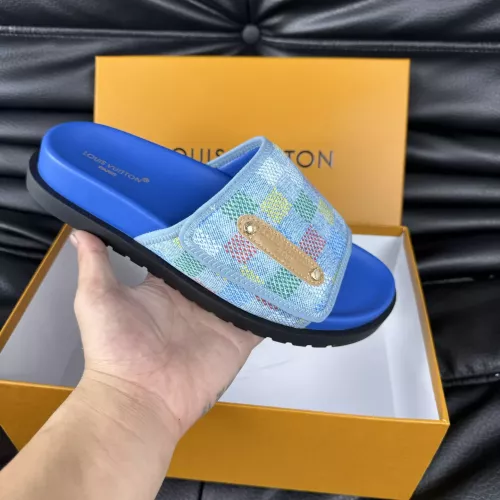 Cheap Louis Vuitton Slippers For Men #1330843 Replica Wholesale [$56.00 USD] [ITEM#1330843] on Replica Louis Vuitton Slippers