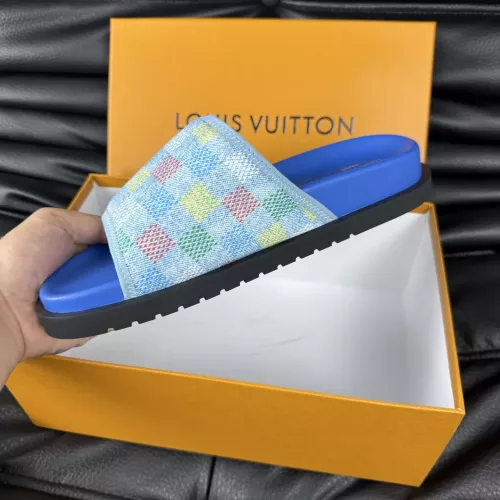 Cheap Louis Vuitton Slippers For Men #1330843 Replica Wholesale [$56.00 USD] [ITEM#1330843] on Replica Louis Vuitton Slippers