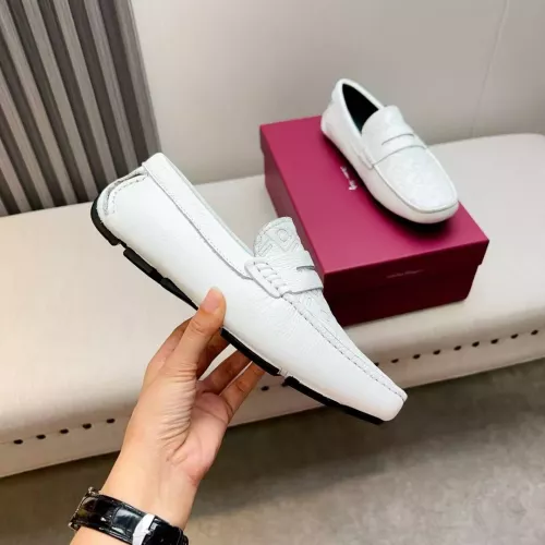 Cheap Salvatore Ferragamo Leather Shoes For Men #1330933 Replica Wholesale [$100.00 USD] [ITEM#1330933] on Replica Salvatore Ferragamo Leather Shoes