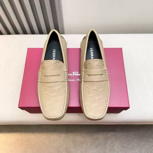 Cheap Salvatore Ferragamo Leather Shoes For Men #1330934 Replica Wholesale [$100.00 USD] [ITEM#1330934] on Replica Salvatore Ferragamo Leather Shoes