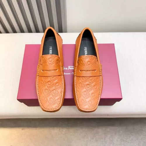 Cheap Salvatore Ferragamo Leather Shoes For Men #1330935 Replica Wholesale [$100.00 USD] [ITEM#1330935] on Replica Salvatore Ferragamo Leather Shoes