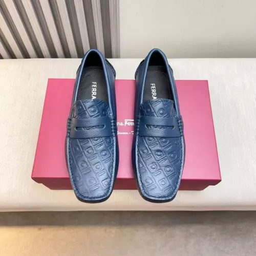 Cheap Salvatore Ferragamo Leather Shoes For Men #1330936 Replica Wholesale [$100.00 USD] [ITEM#1330936] on Replica Salvatore Ferragamo Leather Shoes
