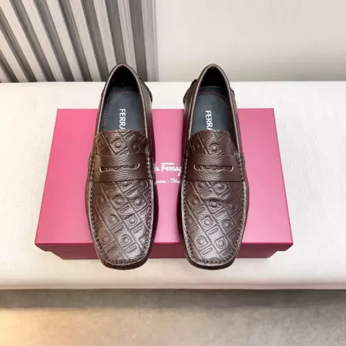 Cheap Salvatore Ferragamo Leather Shoes For Men #1330937 Replica Wholesale [$100.00 USD] [ITEM#1330937] on Replica Salvatore Ferragamo Leather Shoes