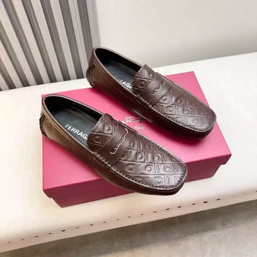 Cheap Salvatore Ferragamo Leather Shoes For Men #1330937 Replica Wholesale [$100.00 USD] [ITEM#1330937] on Replica Salvatore Ferragamo Leather Shoes