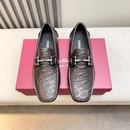 Cheap Salvatore Ferragamo Leather Shoes For Men #1330940 Replica Wholesale [$100.00 USD] [ITEM#1330940] on Replica Salvatore Ferragamo Leather Shoes