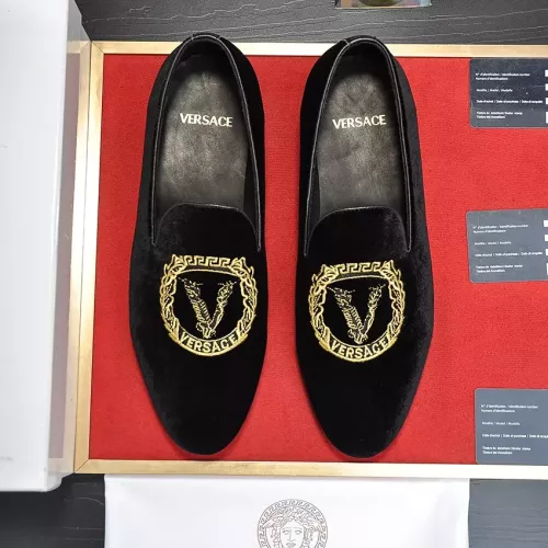 Cheap Versace Leather Shoes For Men #1331028 Replica Wholesale [$85.00 USD] [ITEM#1331028] on Replica Versace Leather Shoes