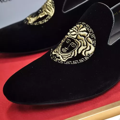 Cheap Versace Leather Shoes For Men #1331031 Replica Wholesale [$85.00 USD] [ITEM#1331031] on Replica Versace Leather Shoes