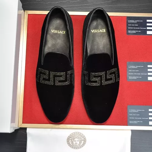 Cheap Versace Leather Shoes For Men #1331032 Replica Wholesale [$85.00 USD] [ITEM#1331032] on Replica Versace Leather Shoes