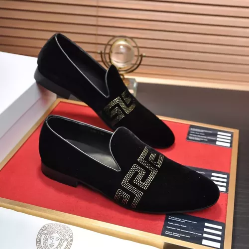 Cheap Versace Leather Shoes For Men #1331032 Replica Wholesale [$85.00 USD] [ITEM#1331032] on Replica Versace Leather Shoes