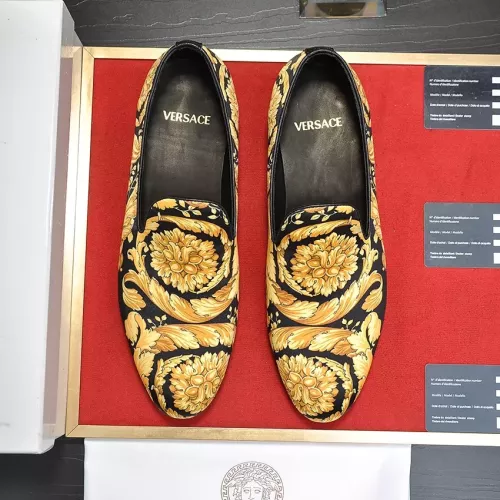 Cheap Versace Leather Shoes For Men #1331033 Replica Wholesale [$85.00 USD] [ITEM#1331033] on Replica Versace Leather Shoes