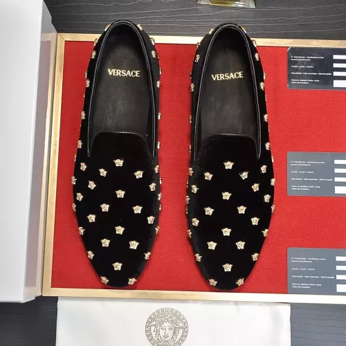 Cheap Versace Leather Shoes For Men #1331035 Replica Wholesale [$88.00 USD] [ITEM#1331035] on Replica Versace Leather Shoes