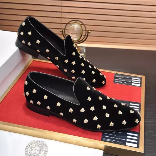 Cheap Versace Leather Shoes For Men #1331035 Replica Wholesale [$88.00 USD] [ITEM#1331035] on Replica Versace Leather Shoes