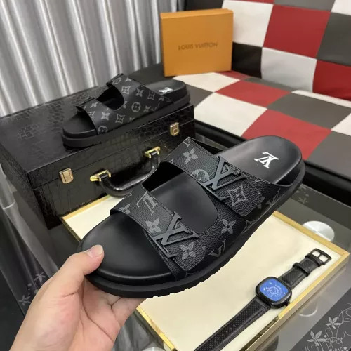 Cheap Louis Vuitton Slippers For Men #1331062 Replica Wholesale [$56.00 USD] [ITEM#1331062] on Replica Louis Vuitton Slippers