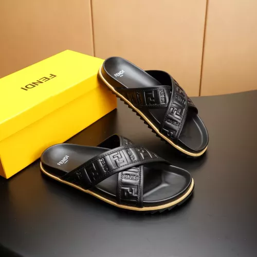Cheap Fendi Slippers For Men #1331168 Replica Wholesale [$68.00 USD] [ITEM#1331168] on Replica Fendi Slippers