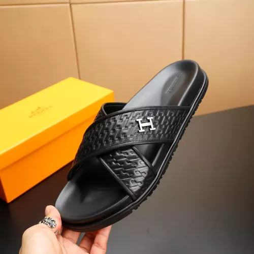 Cheap Hermes Slippers For Men #1331175 Replica Wholesale [$68.00 USD] [ITEM#1331175] on Replica Hermes Slippers