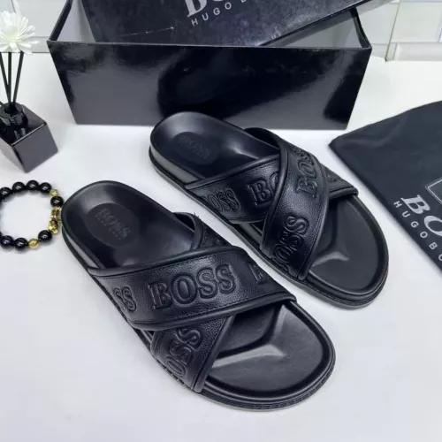 Cheap Boss Slippers For Men #1331208 Replica Wholesale [$68.00 USD] [ITEM#1331208] on Replica Boss Slippers