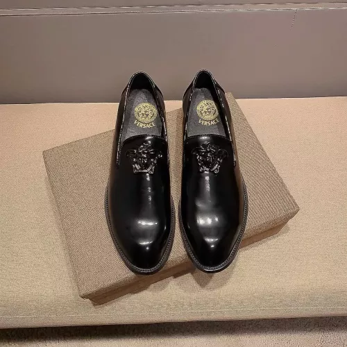 Cheap Versace Leather Shoes For Men #1331209 Replica Wholesale [$85.00 USD] [ITEM#1331209] on Replica Versace Leather Shoes