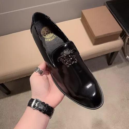 Cheap Versace Leather Shoes For Men #1331209 Replica Wholesale [$85.00 USD] [ITEM#1331209] on Replica Versace Leather Shoes