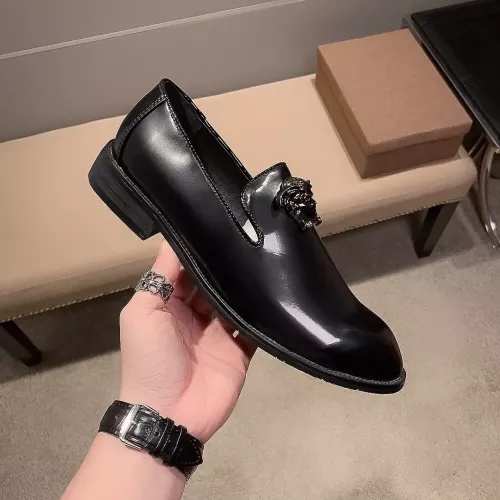 Cheap Versace Leather Shoes For Men #1331209 Replica Wholesale [$85.00 USD] [ITEM#1331209] on Replica Versace Leather Shoes