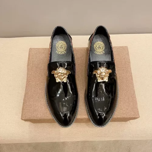 Cheap Versace Leather Shoes For Men #1331210 Replica Wholesale [$85.00 USD] [ITEM#1331210] on Replica Versace Leather Shoes