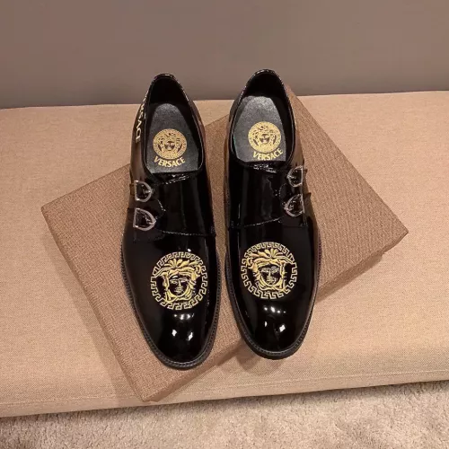 Cheap Versace Leather Shoes For Men #1331213 Replica Wholesale [$85.00 USD] [ITEM#1331213] on Replica Versace Leather Shoes